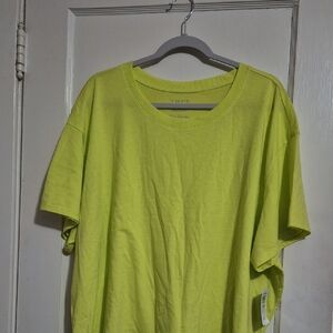 Torrid Evening Primrose Green Neck Crop Tee